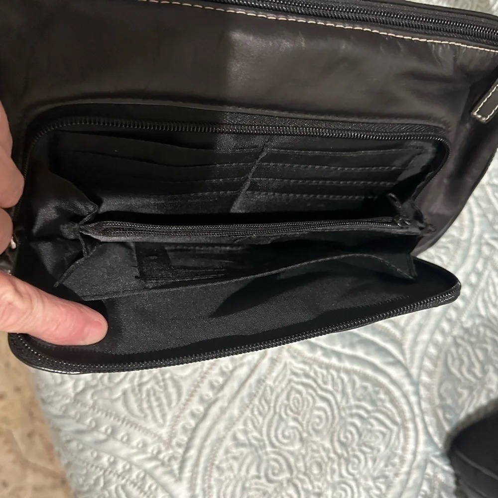 Worthington brown shoulder organizing handbag - Picture 4 of 8